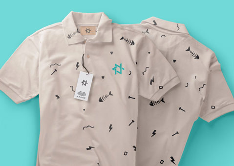 Áo polo họa tiết
